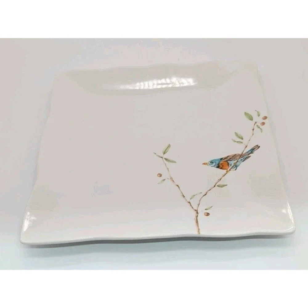 222 Fifth Early Bird Scalloped Square Salad Plate 8
